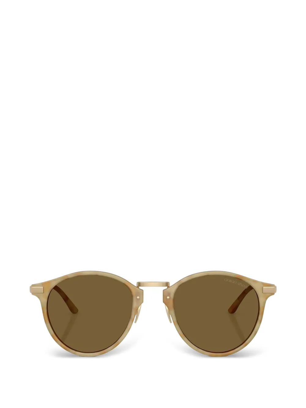 Giorgio Armani round-frame sunglasses - Toni neutri