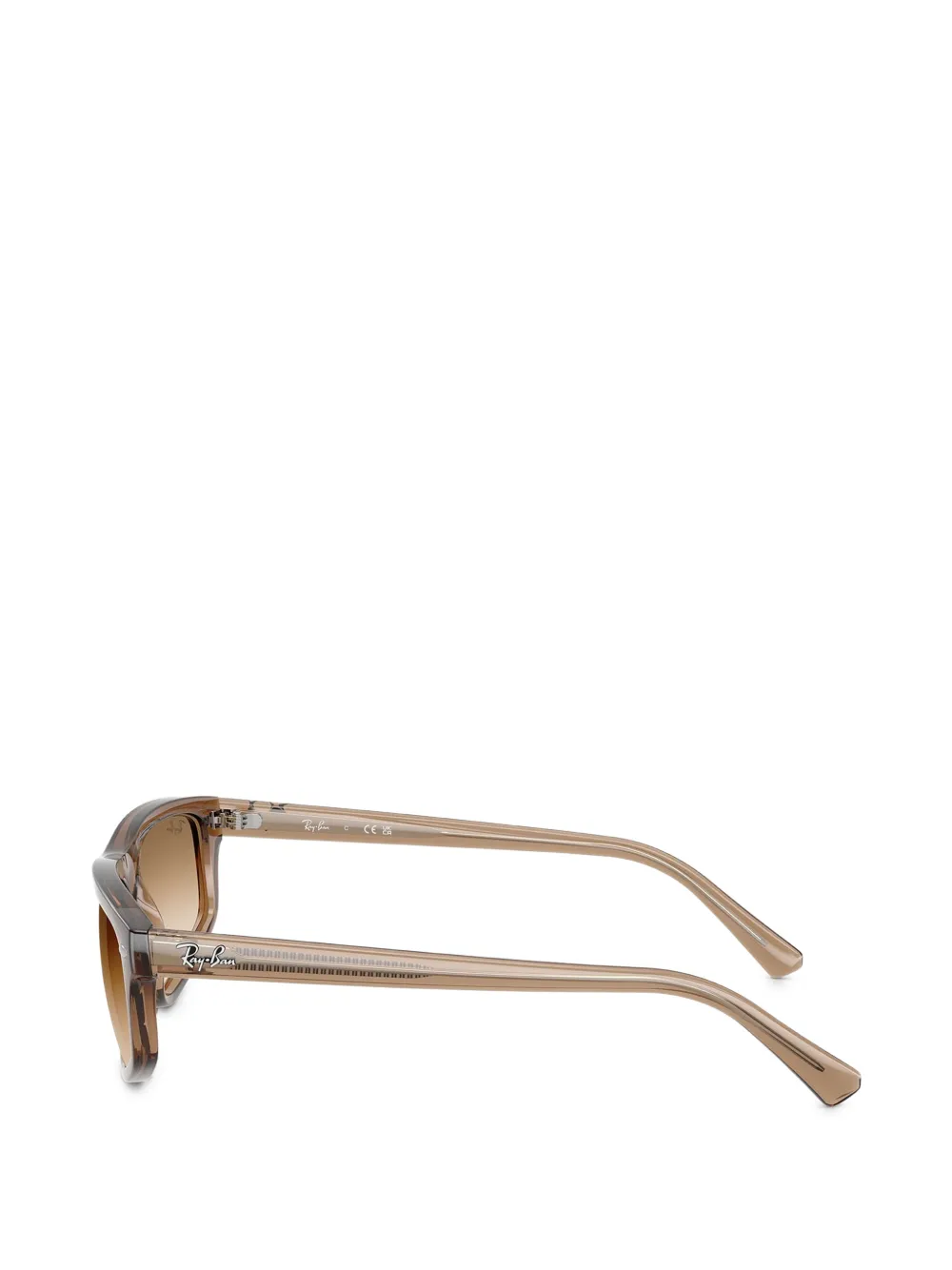 Ray Ban Rectangle-frame Sunglasses In 褐色