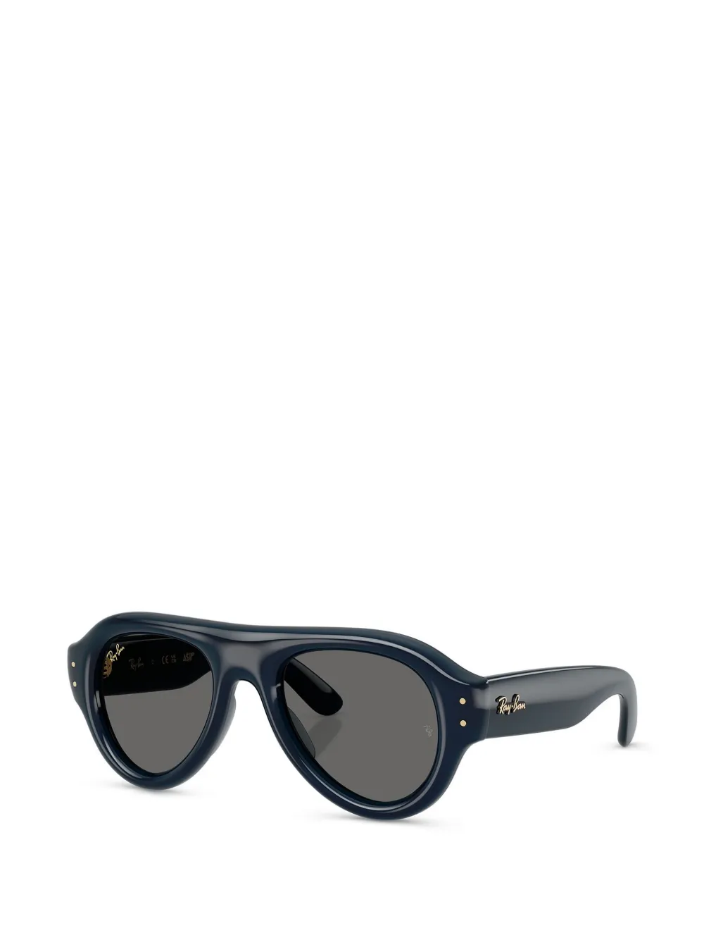 Ray-Ban Zonnebril met rond montuur Blauw