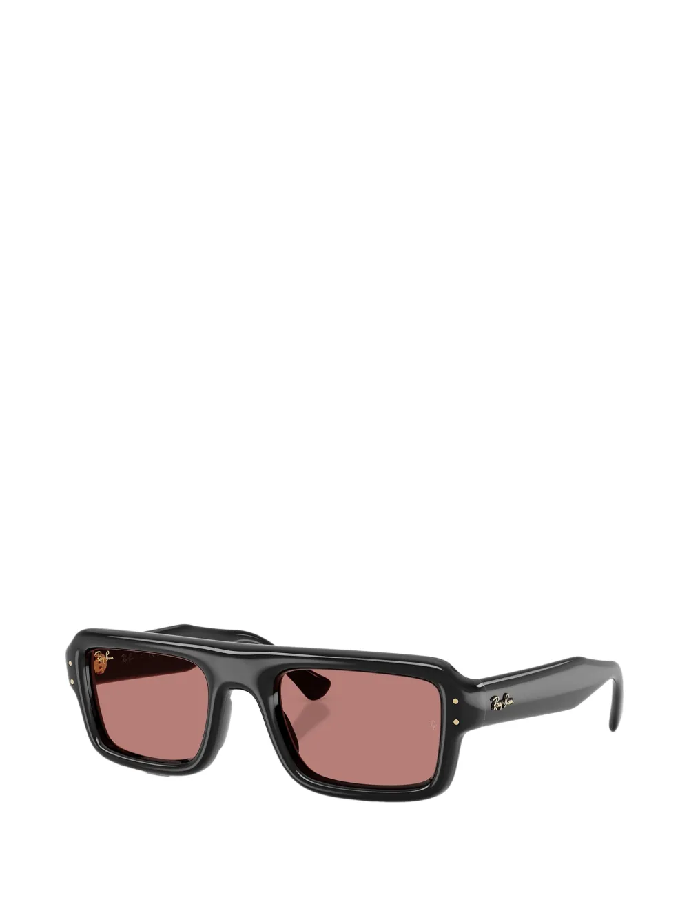 Ray-Ban Zonnebril met rechthoekig montuur Zwart