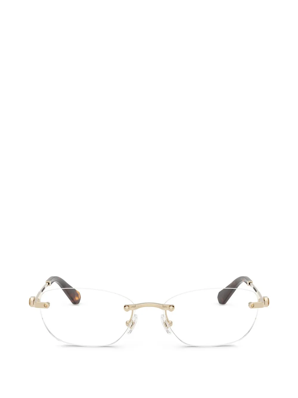 Swarovski Eyewear rimless oval-frame glasses - Oro