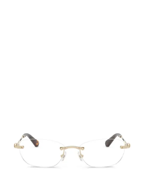 Swarovski Eyewear rimless oval-frame glasses