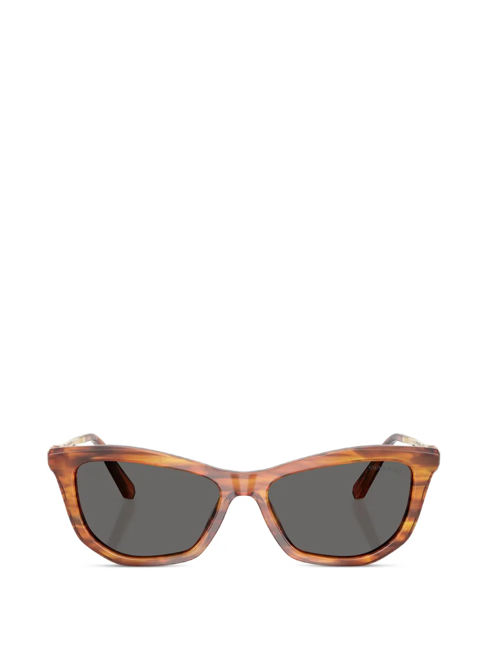 Swarovski Eyewear striped havana sunglasses