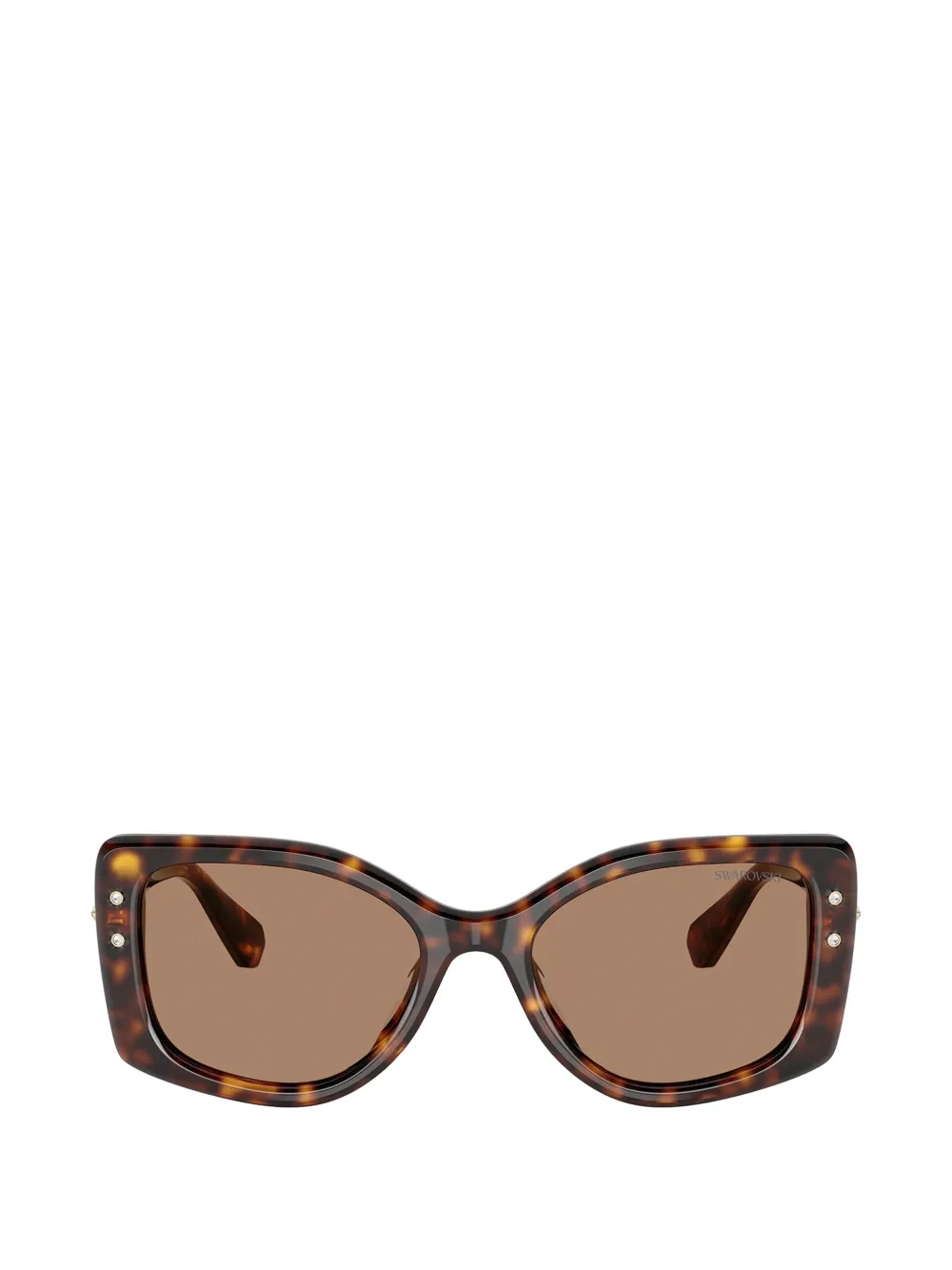 Swarovski Eyewear crystal-embellished sunglasses - Marrone