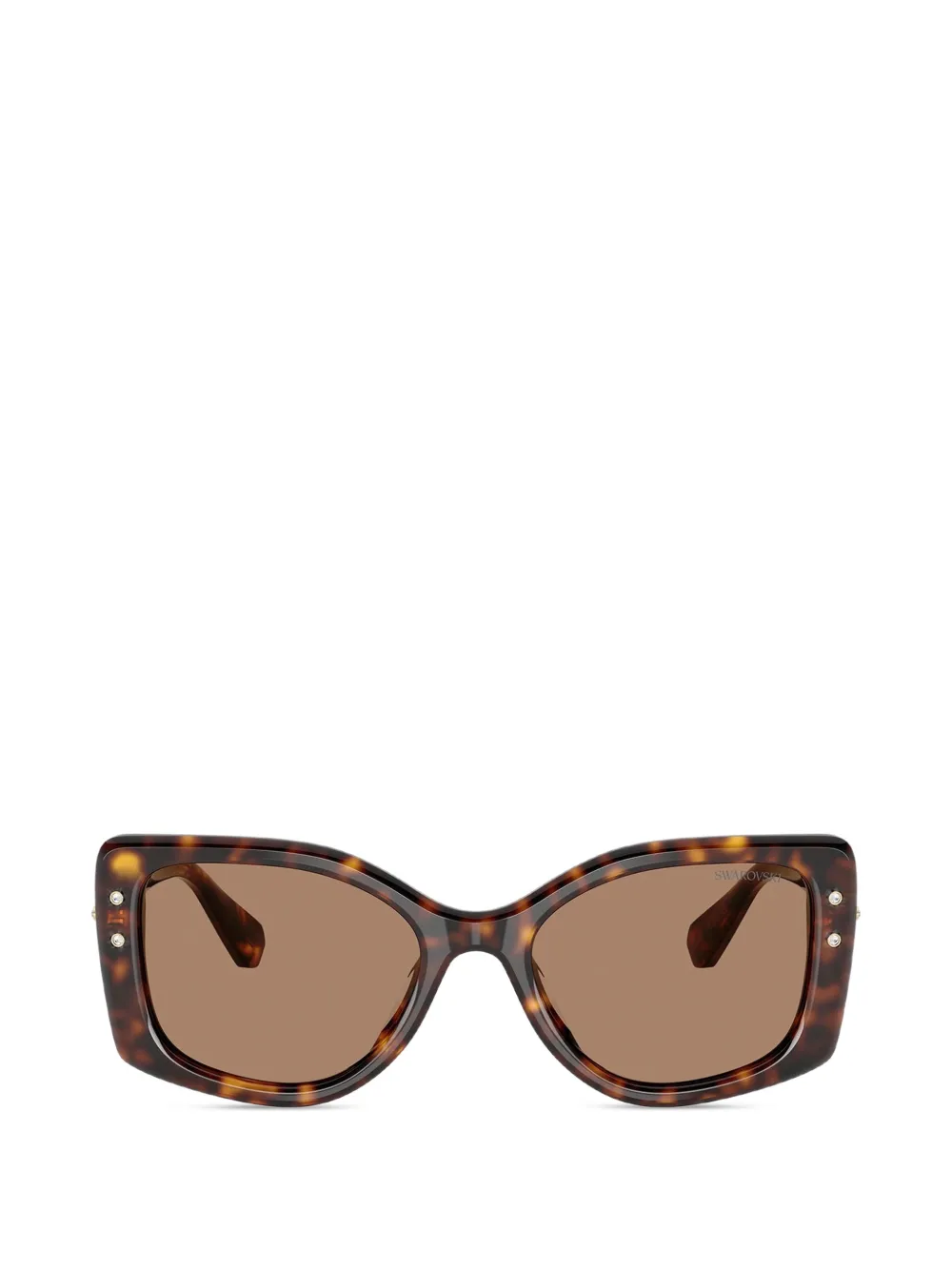 Swarovski Eyewear crystal-embellished sunglasses - Marrone