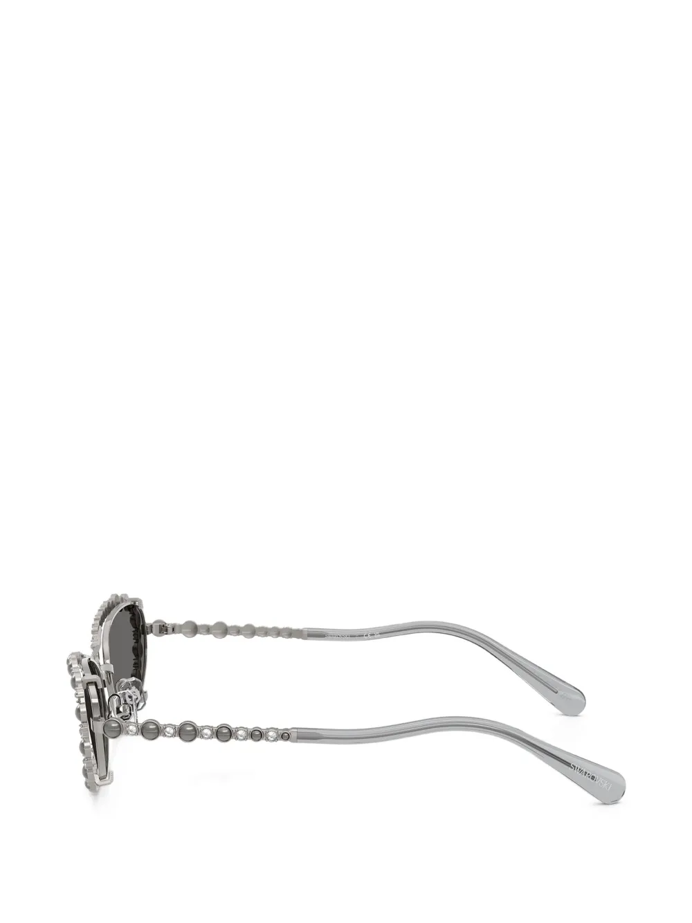 Swarovski Eyewear Zonnebril verfraaid met kristallen Zilver