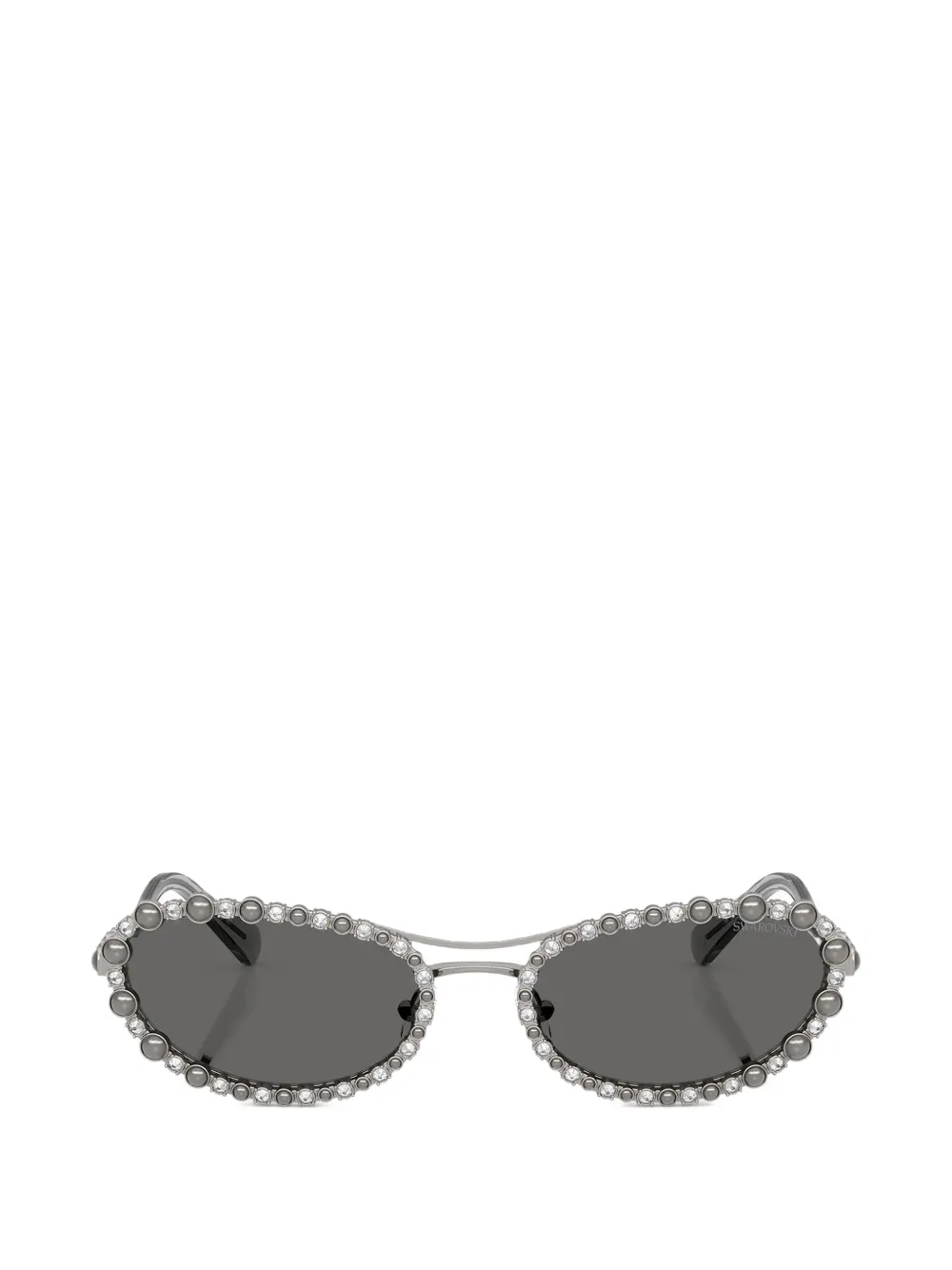 Swarovski Eyewear crystal-embellished sunglasses - Argento