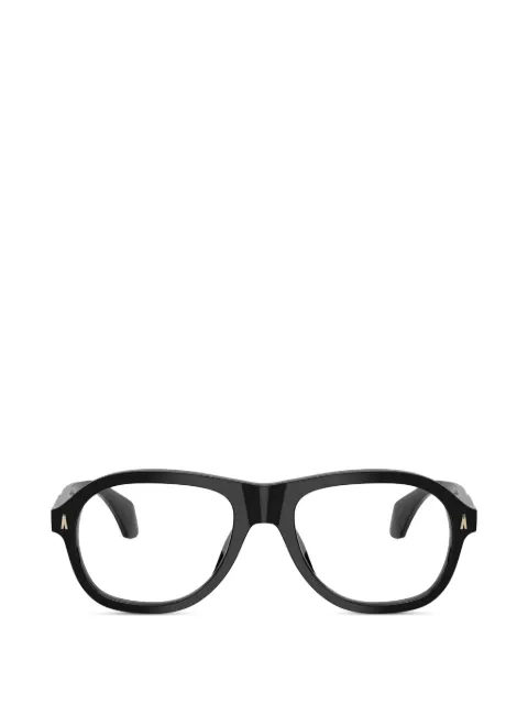 Moncler Eyewear shiny round frame glasses