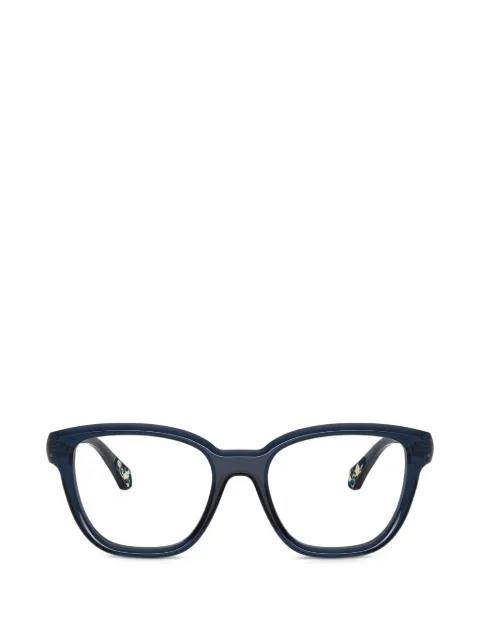 Moncler Eyewear shiny oval-frame glasses