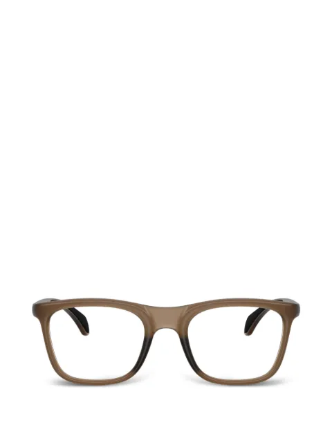 Moncler matte rectangle glasses
