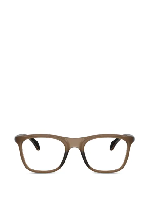 Moncler matte rectangle glasses
