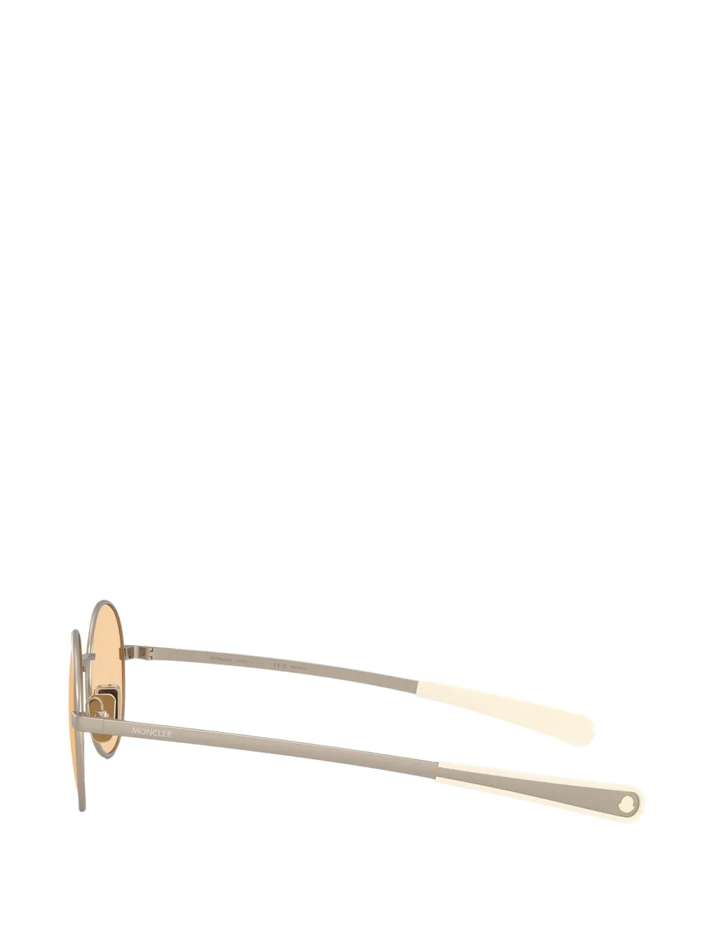 Moncler Eyewear Zonnebril met rond montuur Grijs