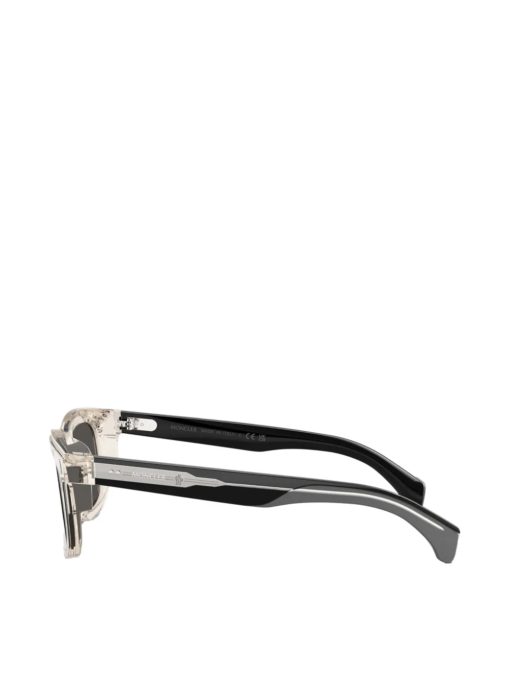 Moncler Eyewear Zonnebril met vierkant montuur Beige