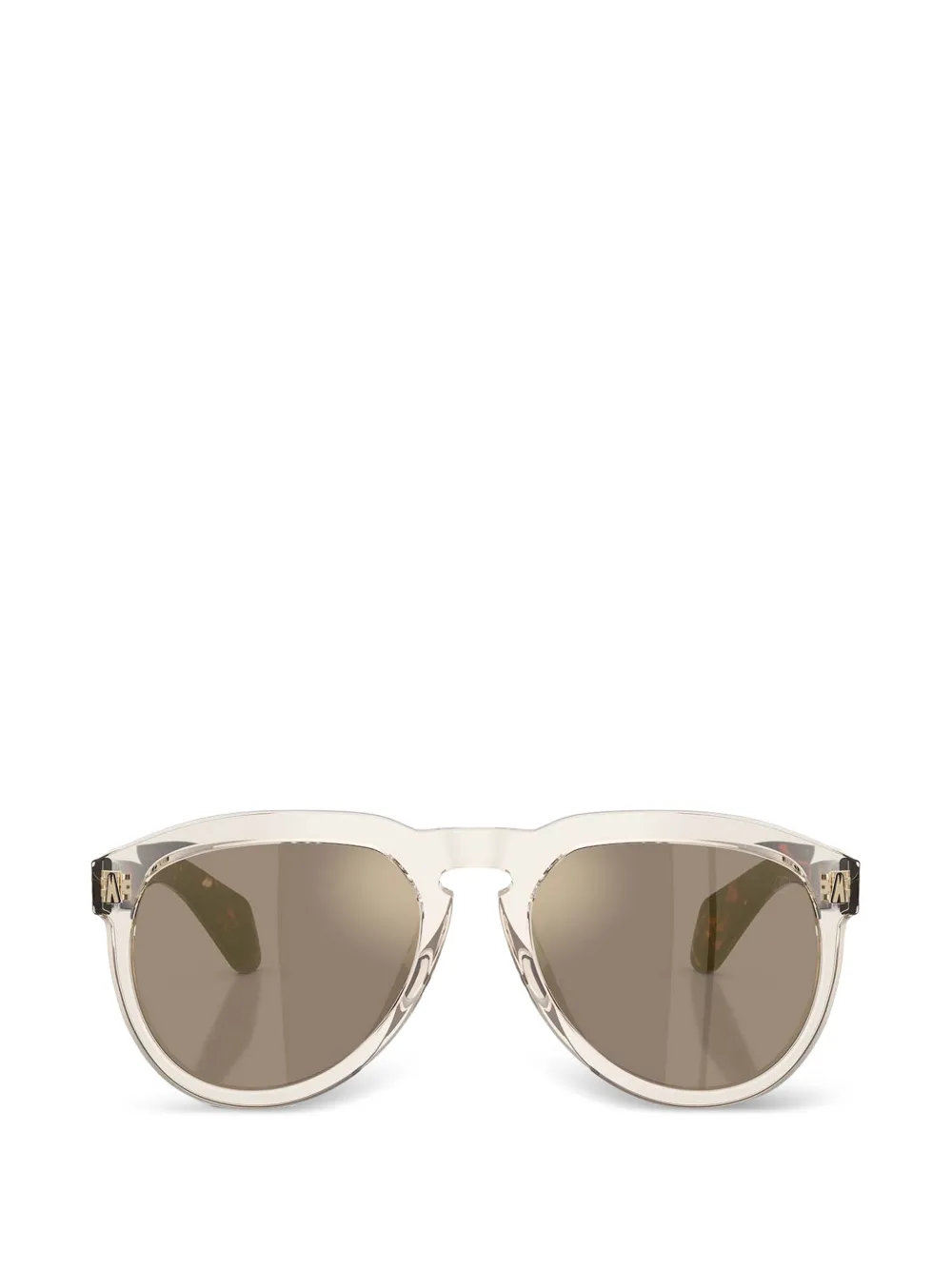 Moncler Eyewear browline isopleth sunglasses · 56