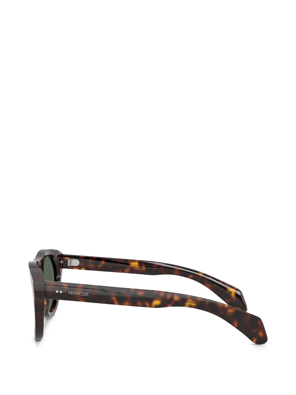 Moncler Eyewear Zonnebril met schildpadschild-design Bruin