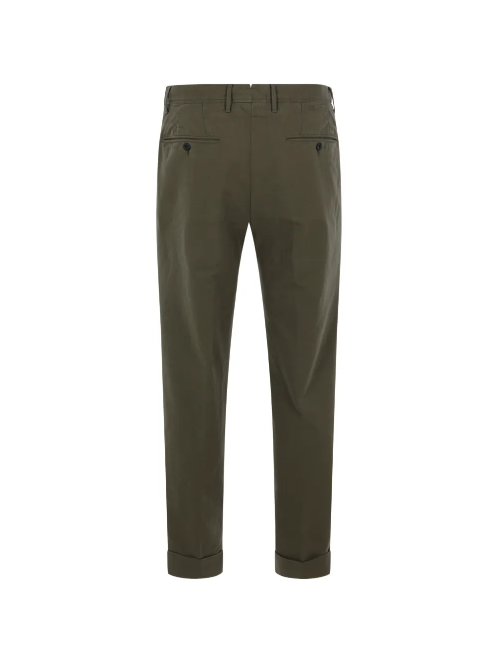 Incotex Broek met geplooid detail Groen