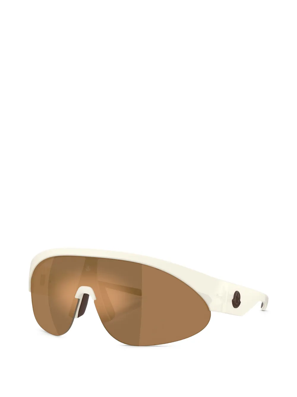 Moncler Eyewear Zonnebril met geometrisch montuur Wit