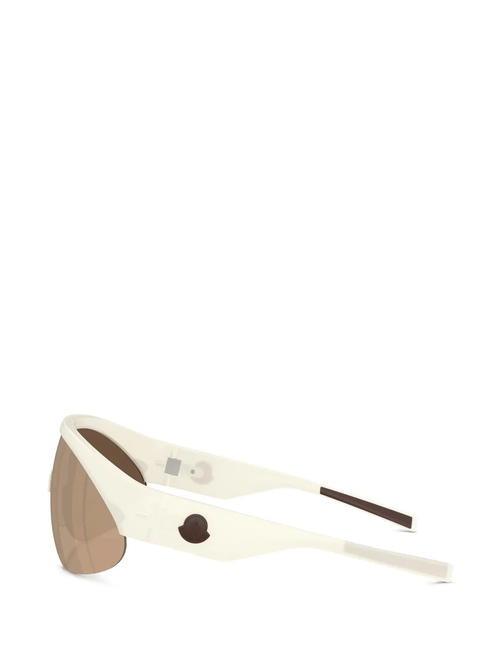Moncler Eyewear Zonnebril met geometrisch montuur Wit