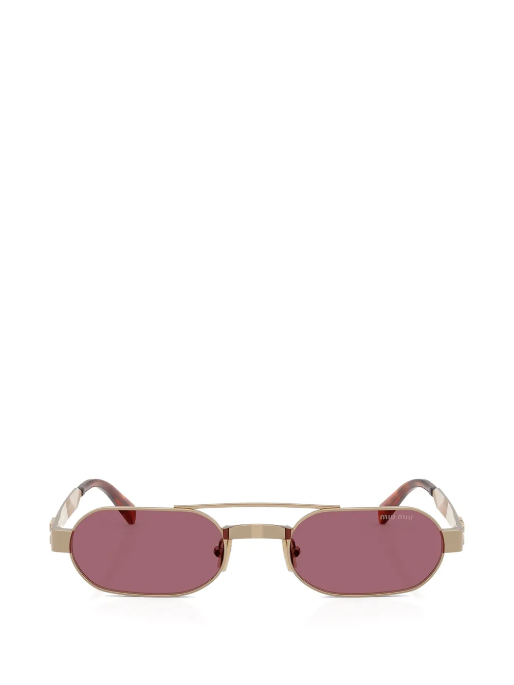 Miu Miu Eyewear Occhiali da sole squadrati - Oro