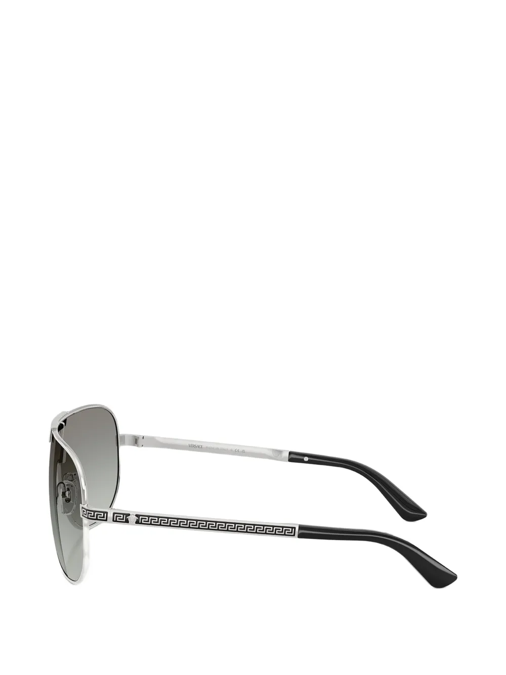 Versace Eyewear Zonnebril met geometrisch montuur Zilver