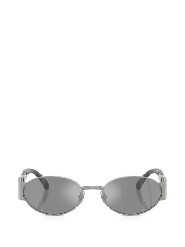 Versace Eyewear オーバルフレーム サングラス | シルバートーン 