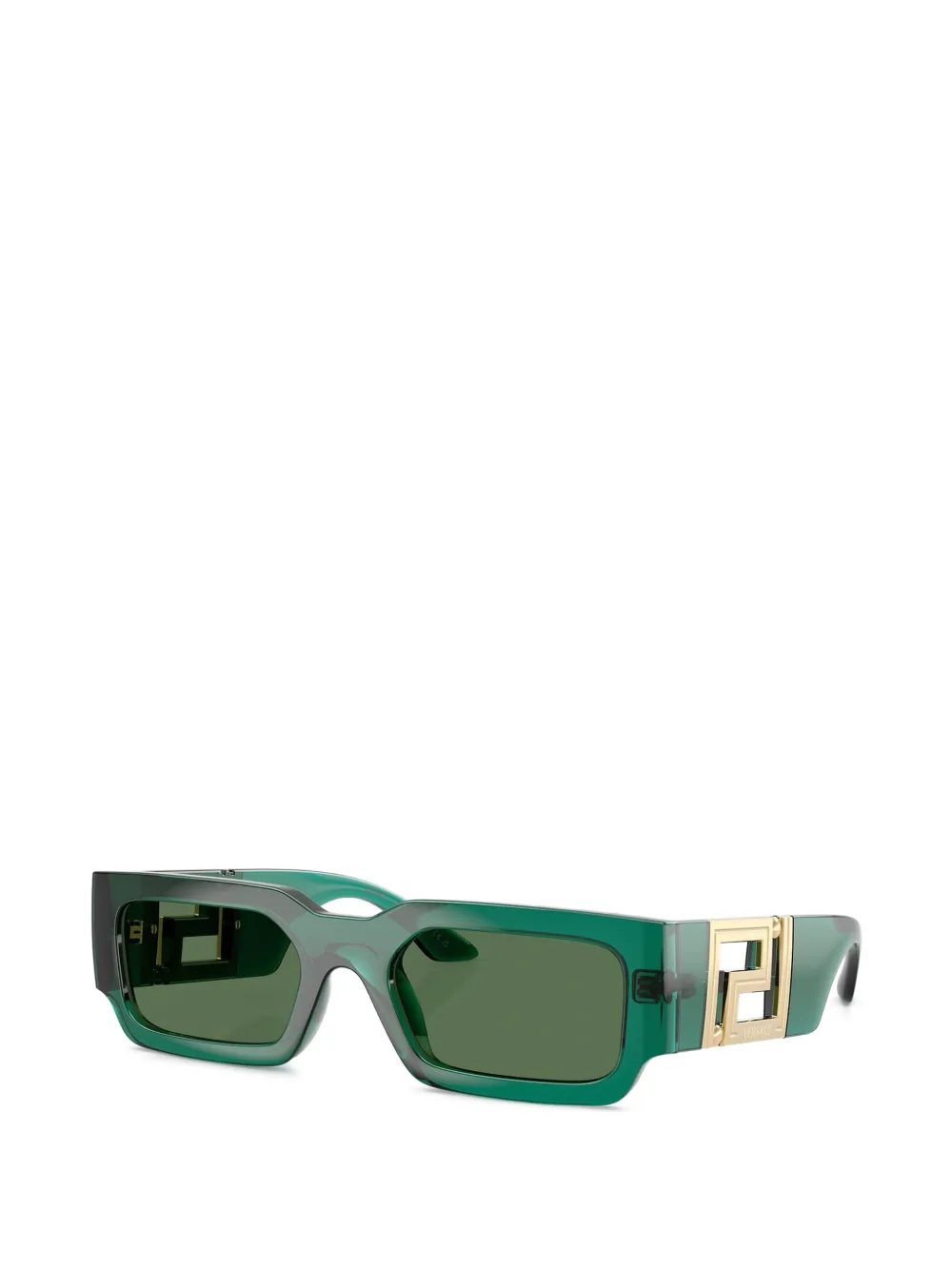 Versace Eyewear Zonnebril met rechthoekig montuur Groen