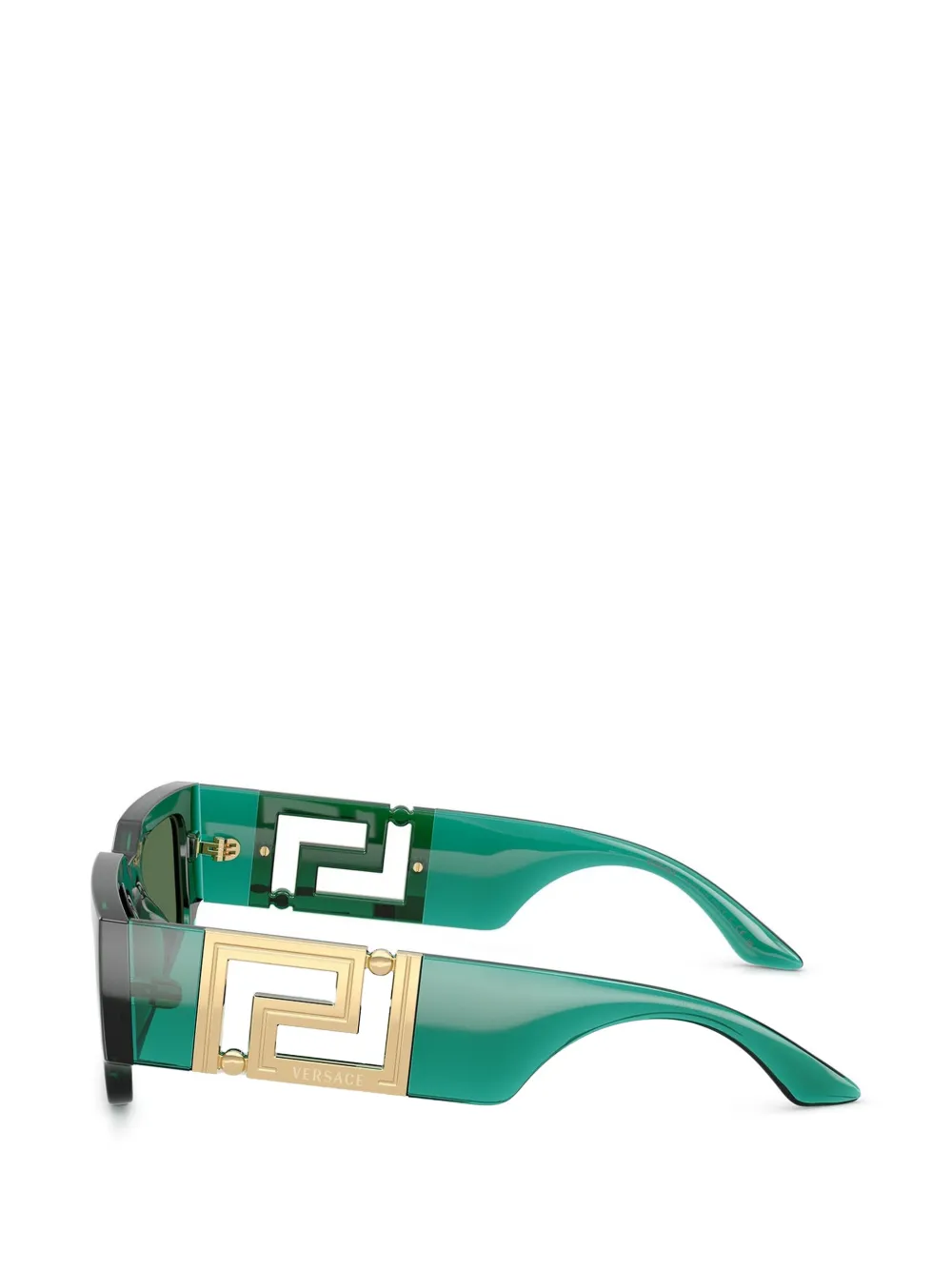 Versace Eyewear Zonnebril met rechthoekig montuur Groen