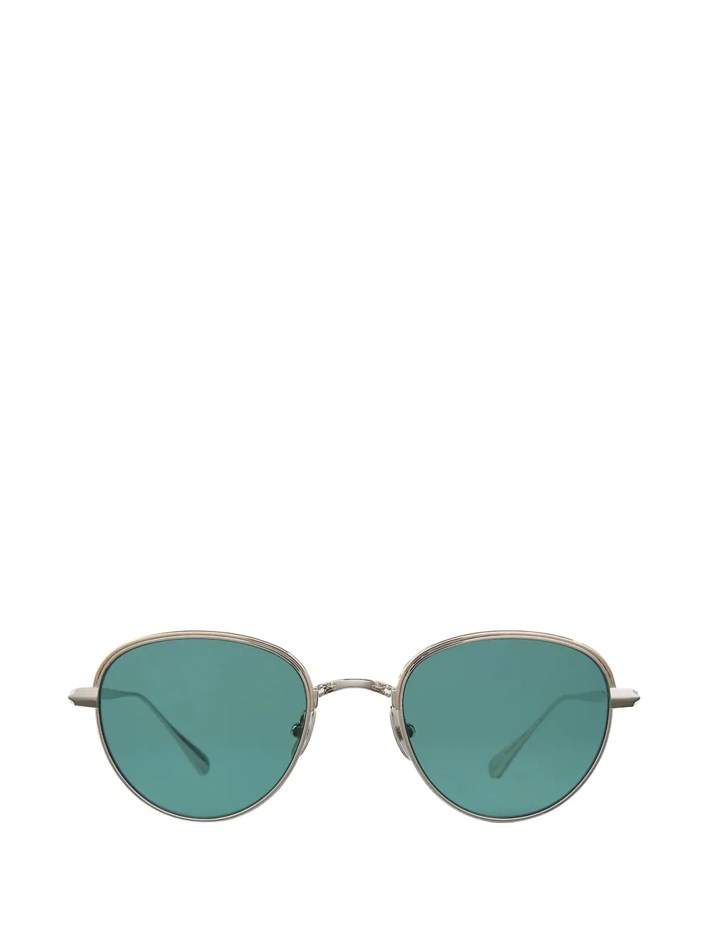 Garrett Leight Wells J geometric-frame sunglasses - Argento