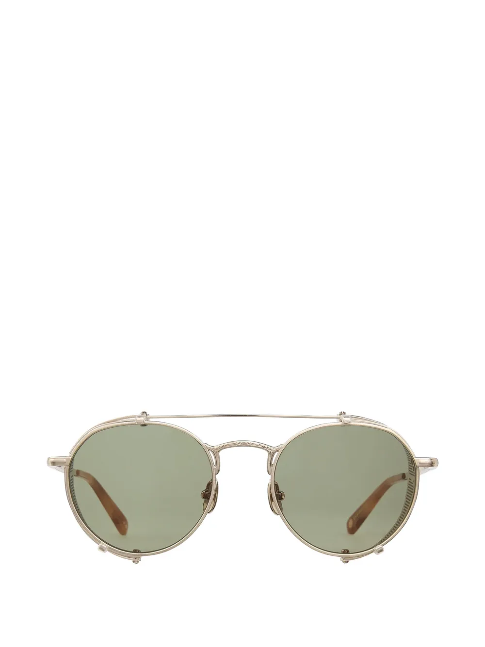 Garrett Leight Ocampo round sunglasses - Argento