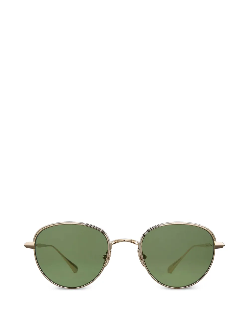 Garrett Leight Wells J geometric-frame sunglasses - Oro