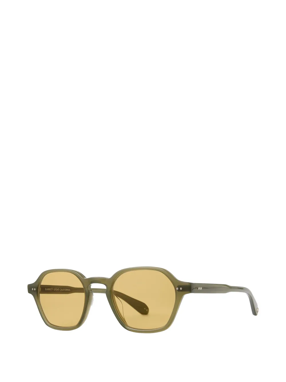 Garrett Leight 테메스컬 기하학 프레임 선글라스 | 남성