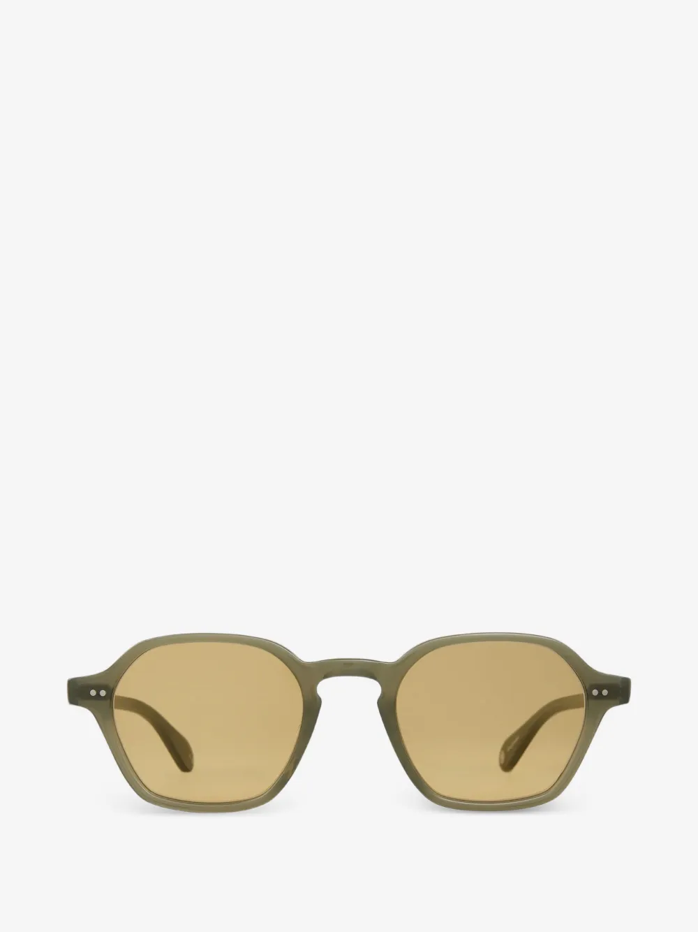 Garrett Leight 테메스컬 기하학 프레임 선글라스 | 그린 | Image 1