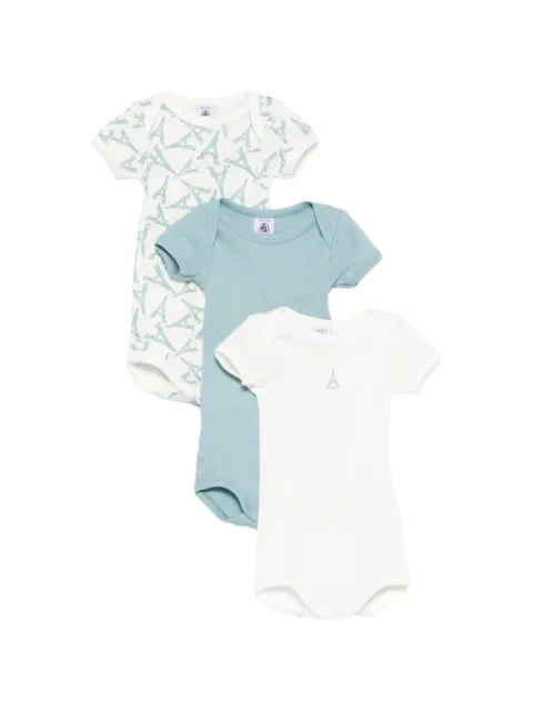 Petit Bateau cotton body (set of three)