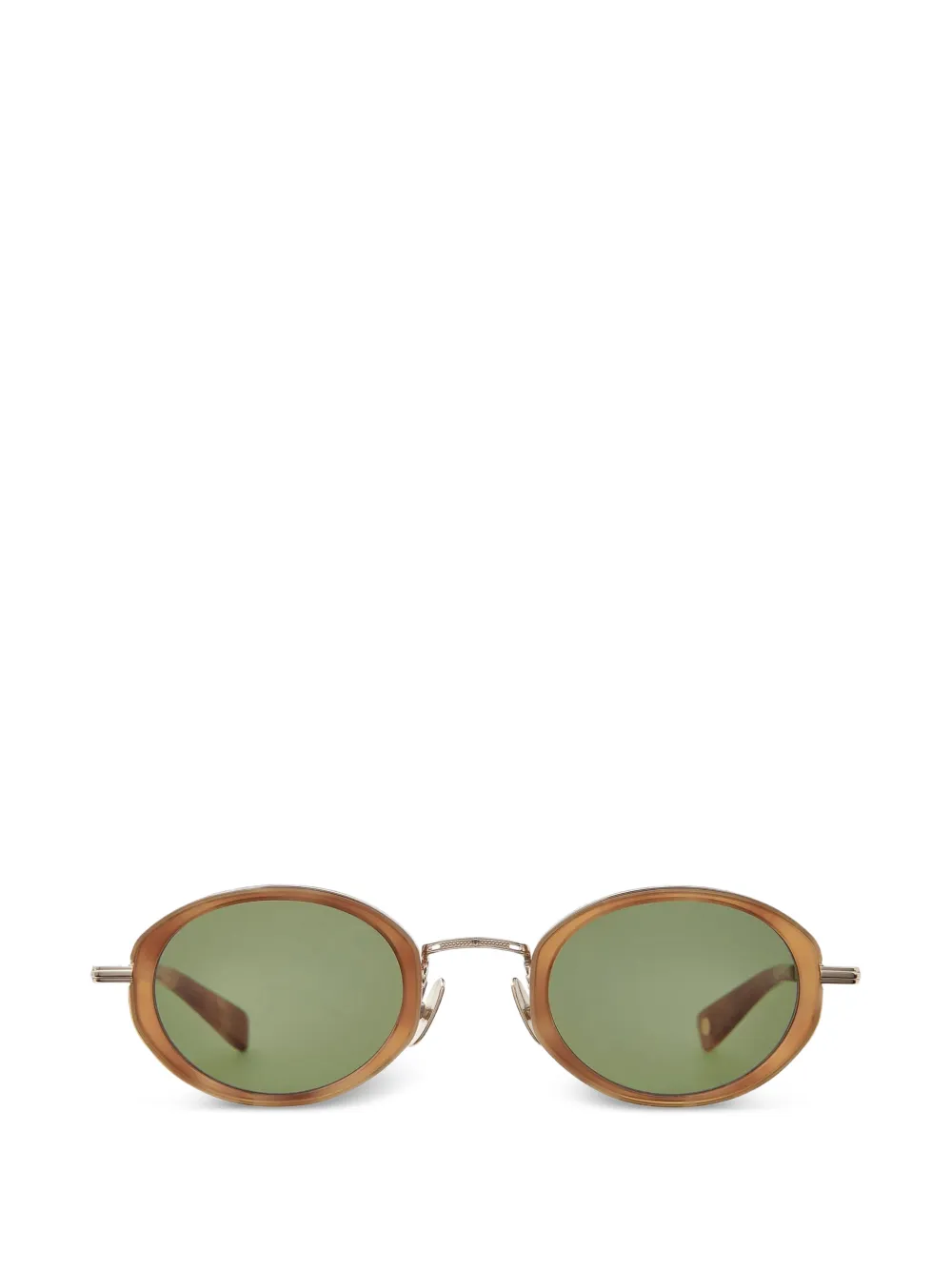 Garrett Leight Alper round-frame sunglasses - Marrone