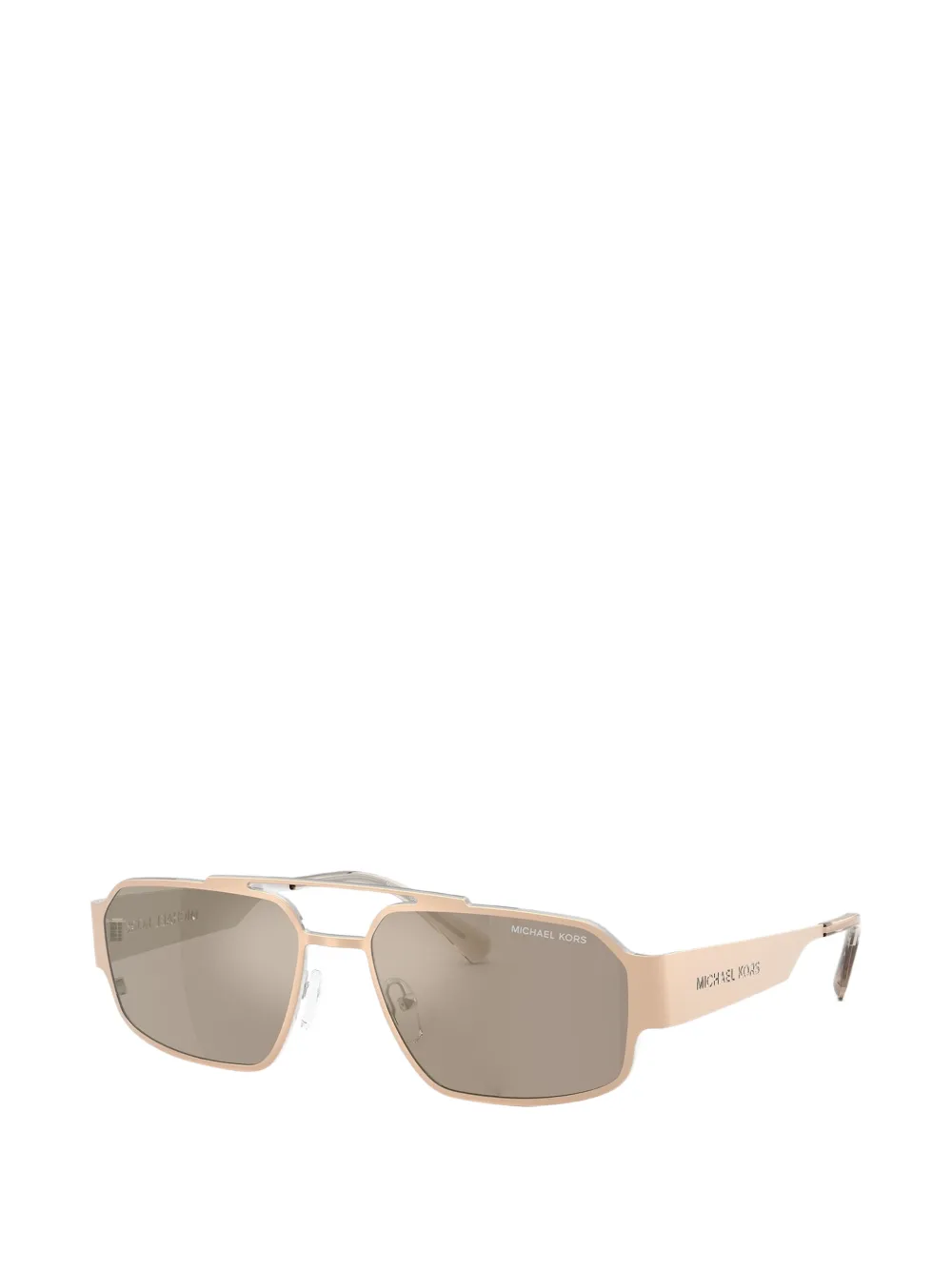 Michael Kors Cape Town zonnebril met geometrisch montuur Goud