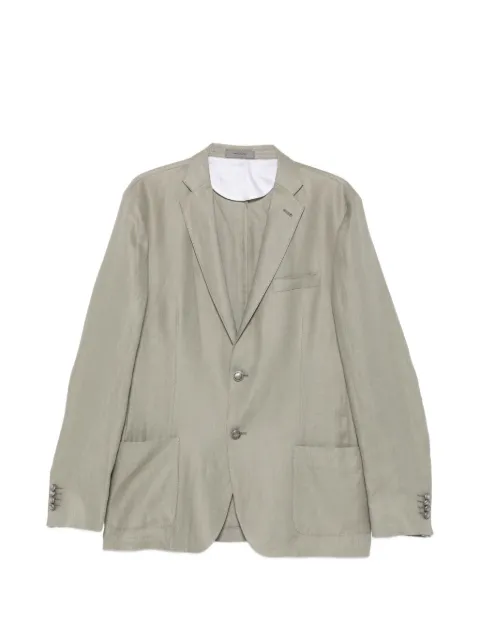 Corneliani single-breasted patch-pocket jacket