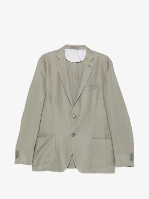 Corneliani single-breasted patch-pocket jacket