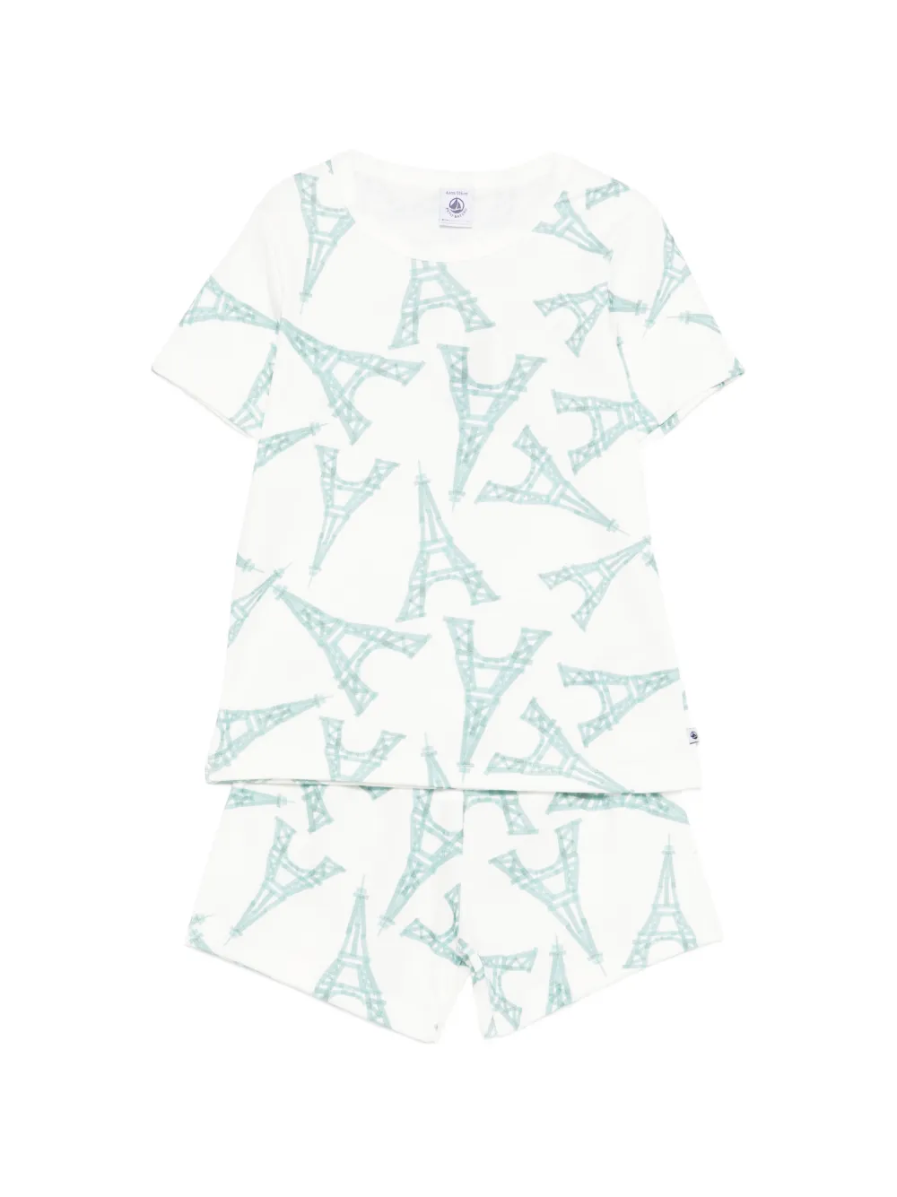 Petit Bateau tower-print pyjamas - Bianco