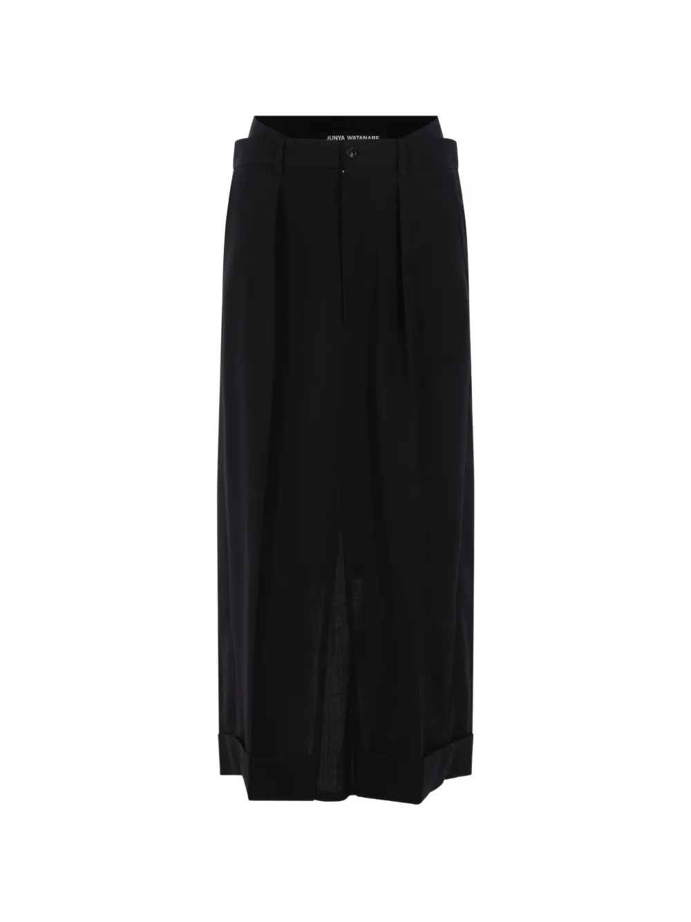 Junya Watanabe Gonna con dettaglio plissettato - Nero