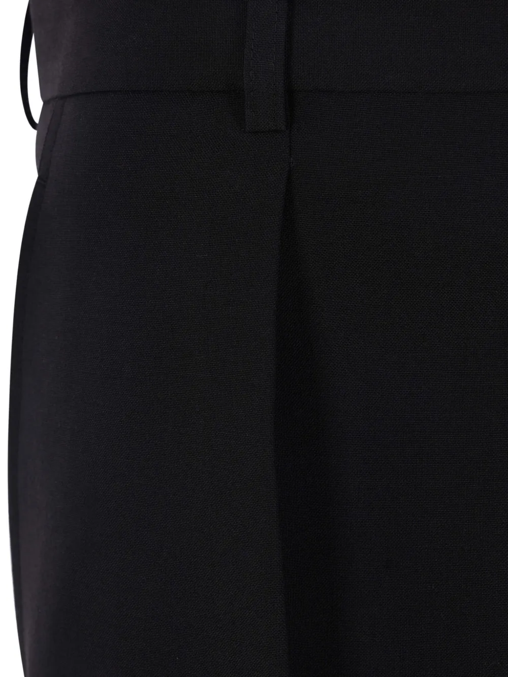 Junya Watanabe Pleated-detail Cuffed-hem Skirt in Black, view 4