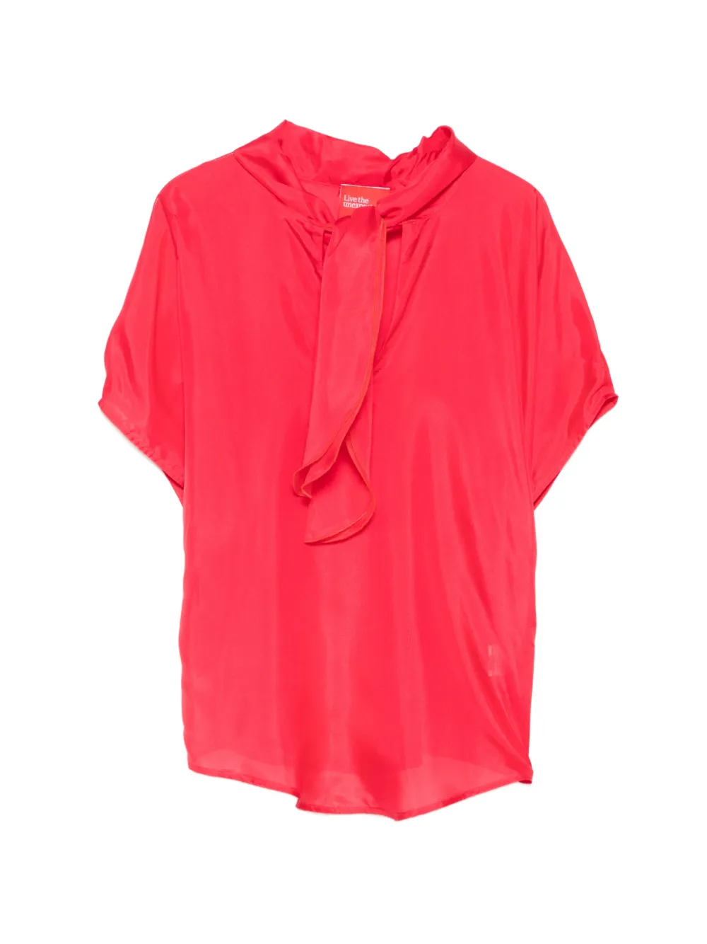 Merci tie-neck top - Rosa