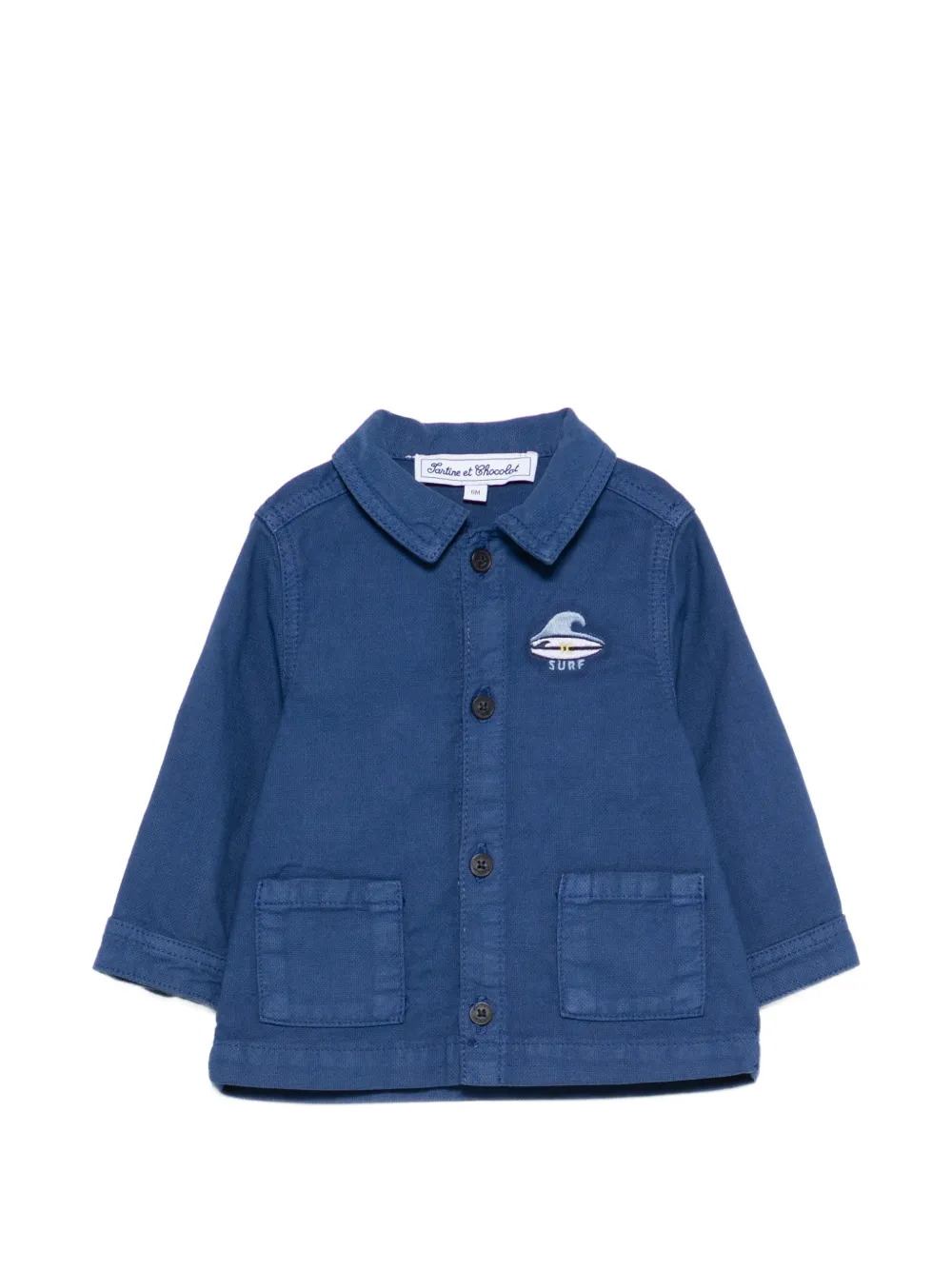 Tartine Et Chocolat embroidered-detail shirt - Blu