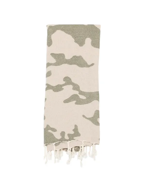 MC2 Saint Barth camouflage-pattern fringed beach towel