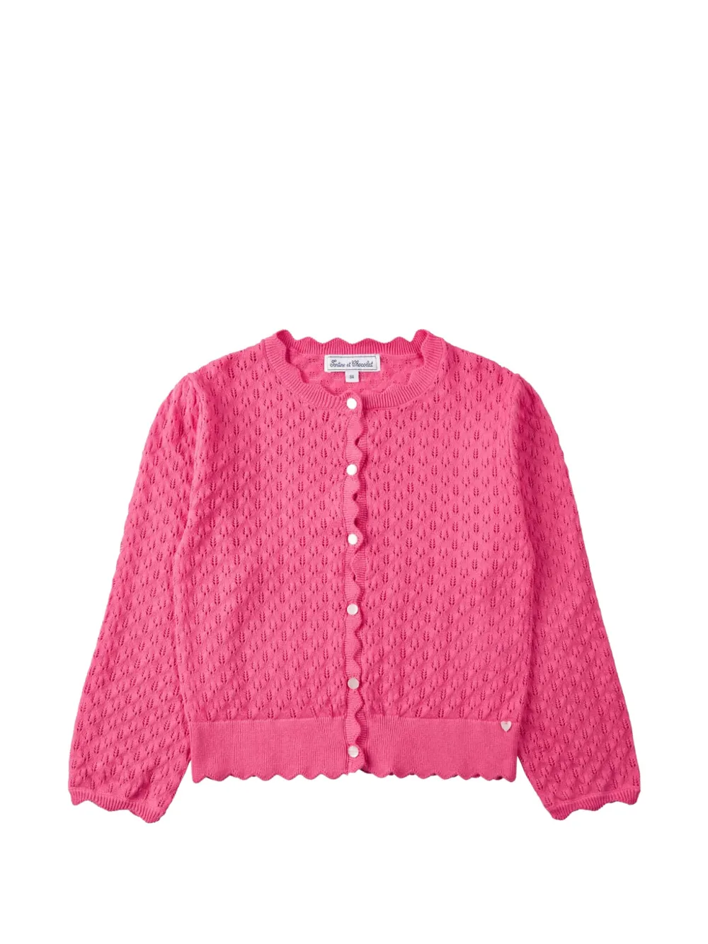 Tartine Et Chocolat openwork cardigan - Rosa
