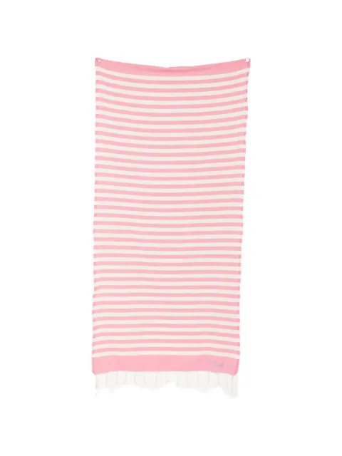 MC2 Saint Barth striped fringed beach towel