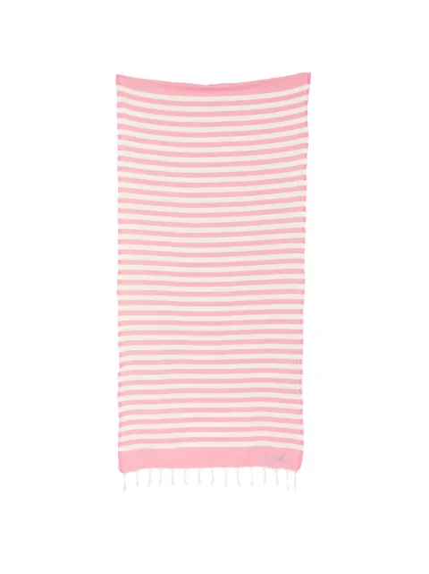 MC2 Saint Barth striped fringed beach towel