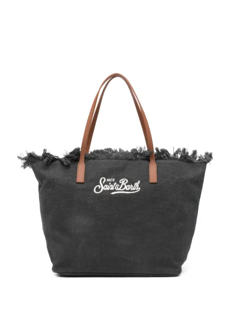 MC2 Saint Barth sac à main frangé à logo brodé