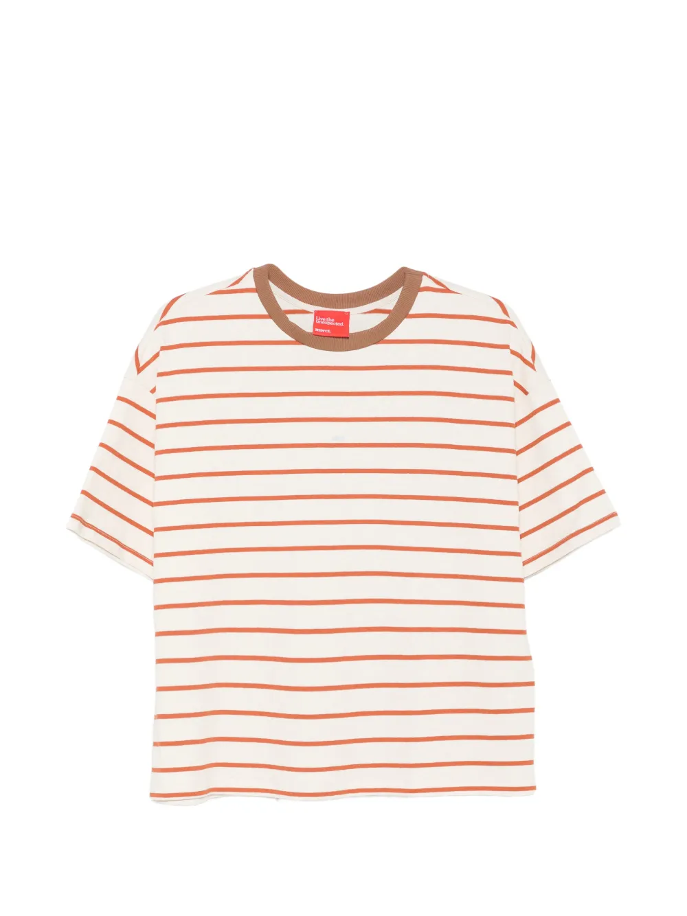 Merci striped T-shirt - Nude