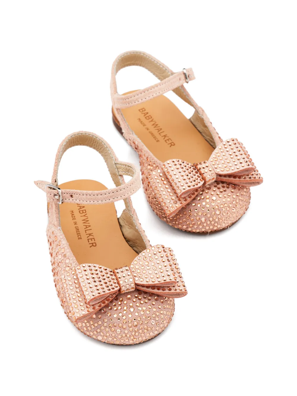 BabyWalker bow-embellished sandals Roze