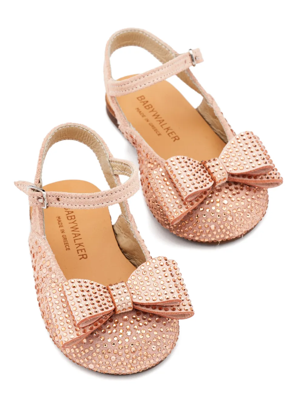 BabyWalker bow-embellished sandals Roze